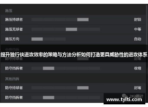 提升独行侠进攻效率的策略与方法分析如何打造更具威胁性的进攻体系