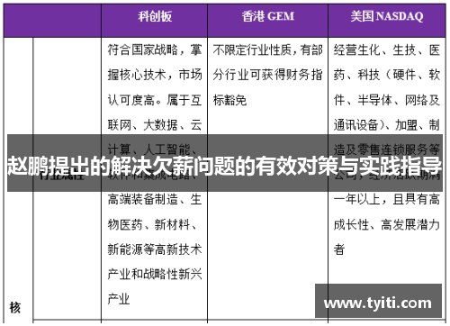 赵鹏提出的解决欠薪问题的有效对策与实践指导 赵鹏提出的解决欠薪问题的有效对策与实践指导